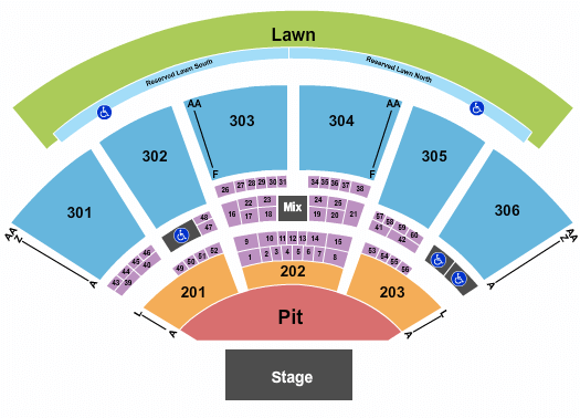 Utah First Credit Union Amphitheatre USANA Amphitheatre Seating Chart